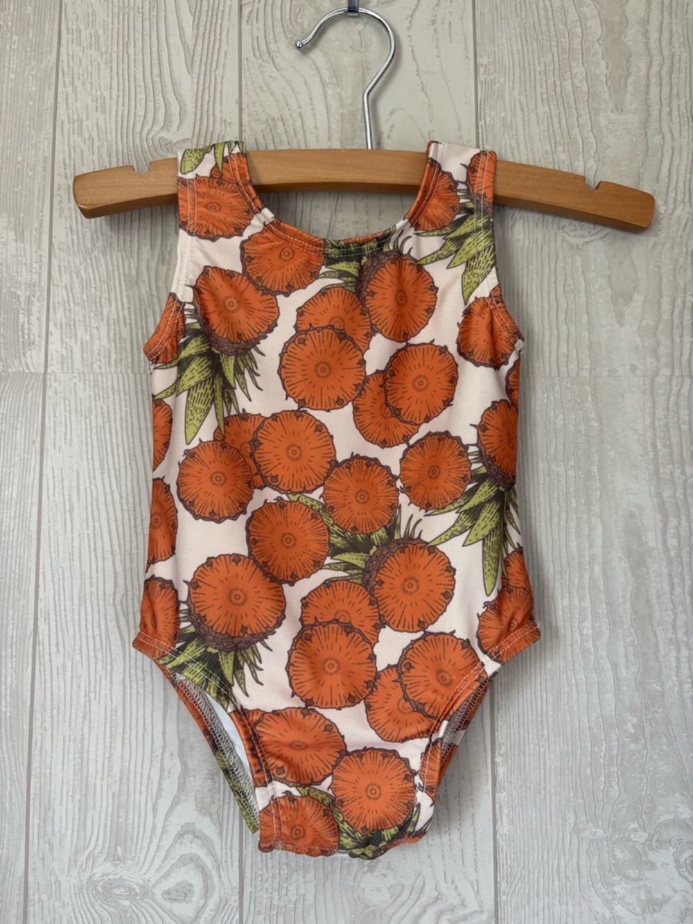 Kate Quinn Orange Floral Infant One-Piece swim